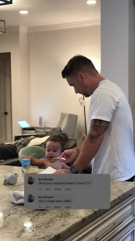 I will forever be grateful that my children have a hands-on present father who loves his wife dearly. Comments like these are very ignorant and stem from the ancient idea that men should go out and do hard labor to be manly or husbandly. In our family dynamic, I need him home. Him being home helps me run my business amongst other things. Work looks different for everyone. Yes, my husband does work. He probably logs more hours than most. 🖤