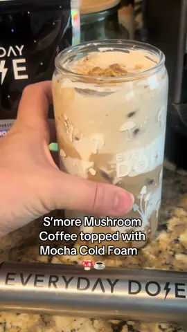 S’more Mushroom Coffee, tastes so good with added benefits @Everyday Dose #mushroomcoffee #everydaydose #tiktokshopfinds #tiktokshopexclusive #coffeetok 