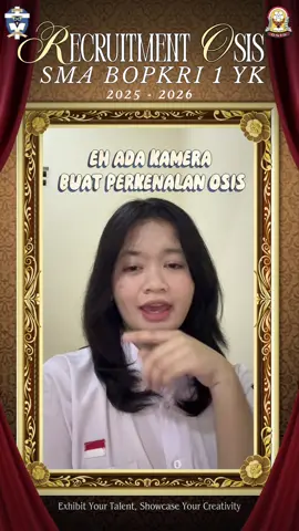 Exhibit Your Talent, Showcase Your Creativity🤩✨ • Hai, salam organisasi!👋🏻 • Aku Alifia Fidha Pramudya Ramadhani dari X E1, siap menjadi bagian dari calon pengurus OSIS BOSA periode 2025-2026. • Perjalanan baru dimulai. Calon pengurus OSIS periode 2025-2026 siap melangkah untuk mewujudkan perubahan🙌🏻💫. • Saya siap dan sanggup mengikuti seluruh rangkaian seleksi calon pengurus OSIS BOSA periode 2025-2026. 🙋🏼‍♀️🙋🏼‍♂️ • Everything happen for a reason • @osisbosa  #casisbosa #smabopkri1yogyakarta #osis #highschool #smabosa