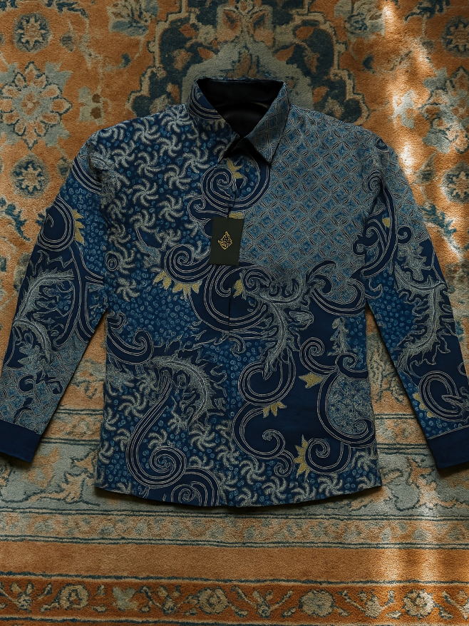 Kemeja batik Dari Arkanza motif Bima Sakti, harga lagi diskon🥶 #kemeja #kemejabatik #kemejapria #OOTD #tiktokshop 