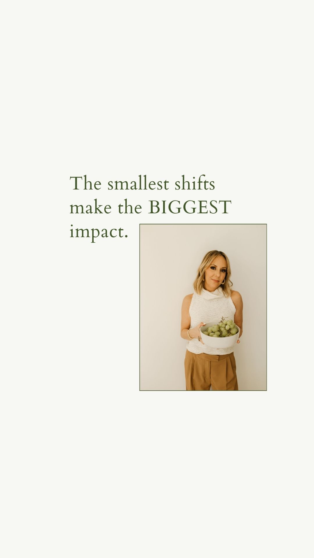 It’s not the big, dramatic changes that create lasting results - it’s the smallest habits you repeat every day. ✨ Drinking a glass of water before your coffee. ✨ Adding an extra veggie to your plate. ✨ Taking the stairs instead of the elevator. ✨ Going for a 10-minute walk after dinner. On their own, these might not seem like much. But stacked together, they build the foundation of a healthy body and a calmer relationship with food. Progress doesn’t have to be loud or extreme. It just has to be consistent. 🤍 #healthybody #wellnessmotivation #nutritiontips #balancedliving #foodfreedom