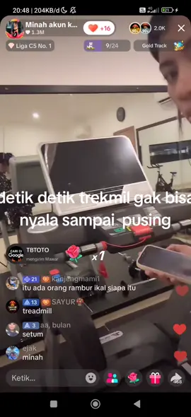 tutorial nyalian tredmill bagi pemula ketua jamur @Minah akun ke 2🍄 @Minah cari jodoh 😍😍 