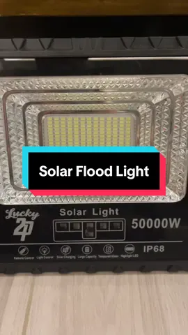 “Wala nang madilim na gabi! 🌙💡 50,000 watts solar flood light — super lakas, waterproof, at tipid sa kuryente! Perfect sa bakuran, garahe, o business. 🔋☀️ #SolarLight #FloodLight” #SolarFloodLight #50000Watts #WaterproofLight       