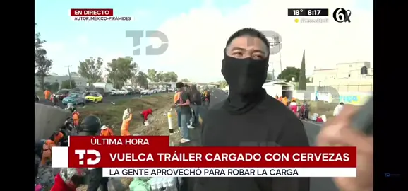 Rapiña en Trailer y se ofende porque le dicen ratero 😂😂😂 #telediario #rapiña #trailervolcado  @Osvaldo Müller Periodista 