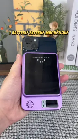 🔥 Ne tombez plus jamais en panne de batterie avec notre powerbank magnétique ultra-pratique ! ⚡ #Chargeur #Powerbank #Magnétique #tiktokmademebuyit #gadgetsutiles          ✨ Cliquez vite pour commander et profitez d’une autonomie illimitée partout où vous allez ! 🔋📱