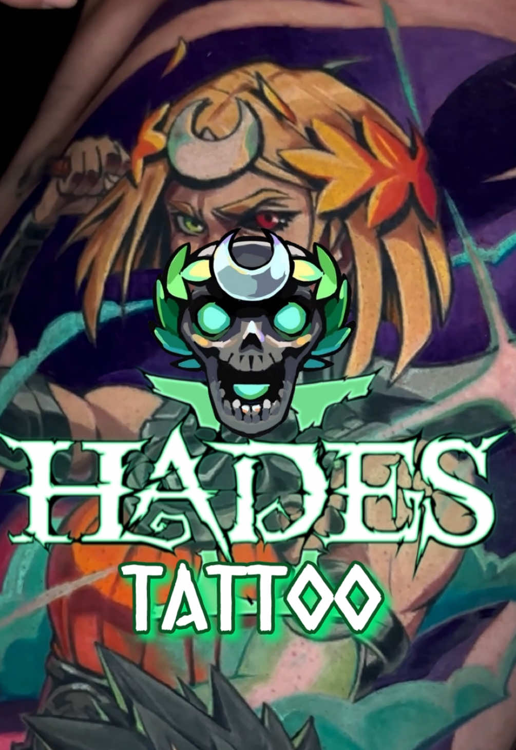HADES 2 ✨ Zagreus and Melinoe 🐺🔥  Who’s playing Hades 2 today?????🎮 so excited for this game! The race for the GOTY title is tough!!!!! #Hades2Launch #GamingTattoo #TattooArt #UnderworldVibes #HadesFanArt    