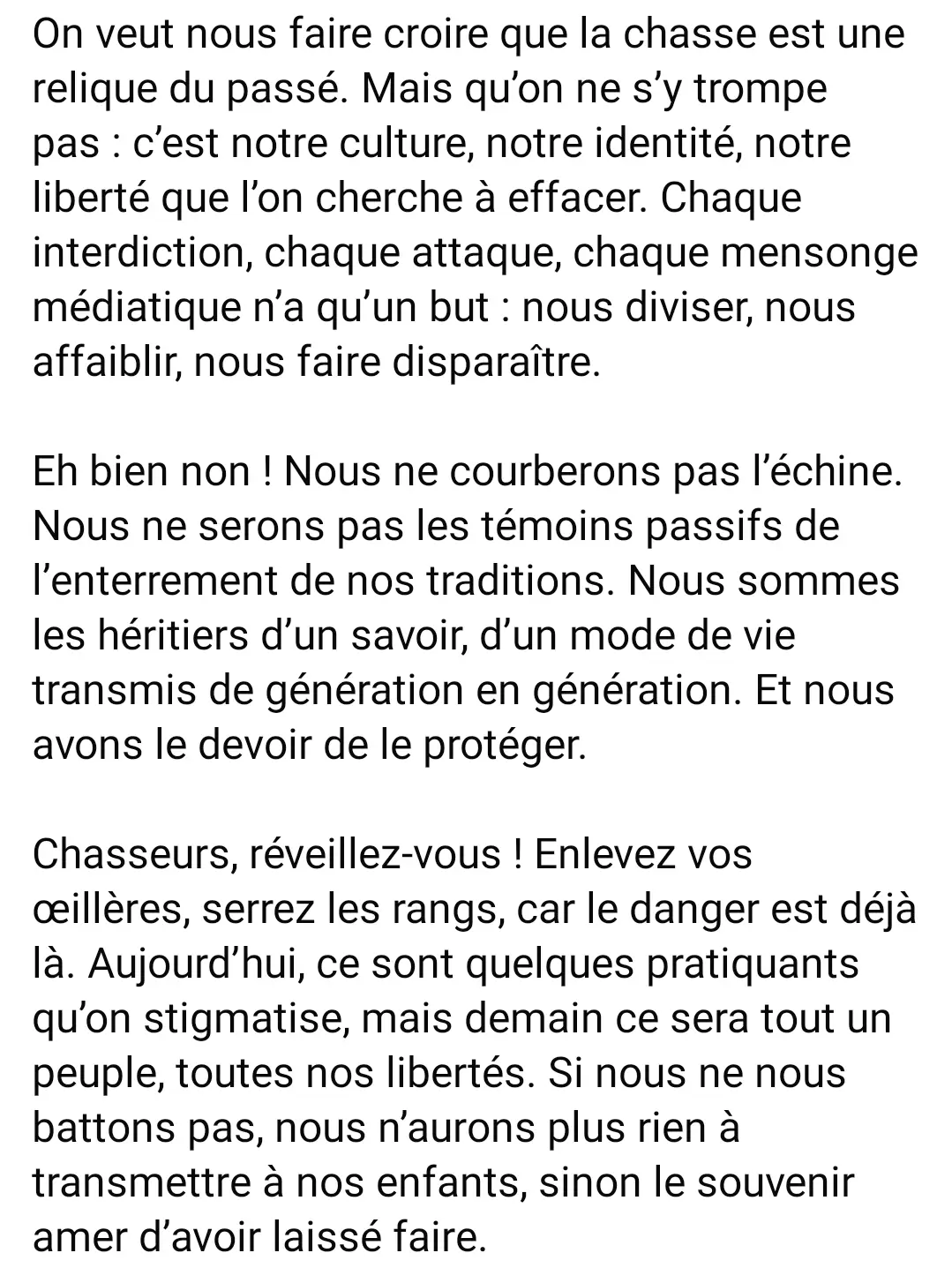 #chasse 