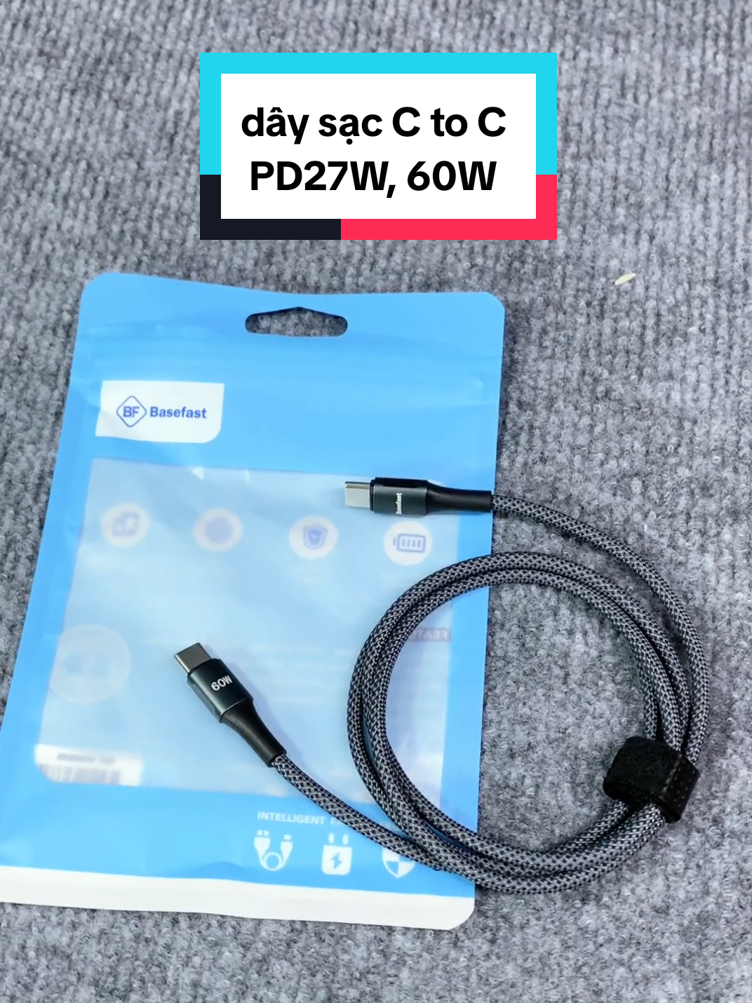 Basefast CS18 PD27W, 60W - Lựa chọn thông minh cho trải nghiệm sạc không lo lắng! Thiết kế sang trọng, chắc chắn với lớp vỏ nhôm bảo vệ toàn diện Dây dù bền bỉ, chịu lực tốt, hạn chế rối khi sử dụng Hỗ trợ sạc nhanh PD, tối ưu các thiết bị hiện đại #daysacnhanh #pikapi 