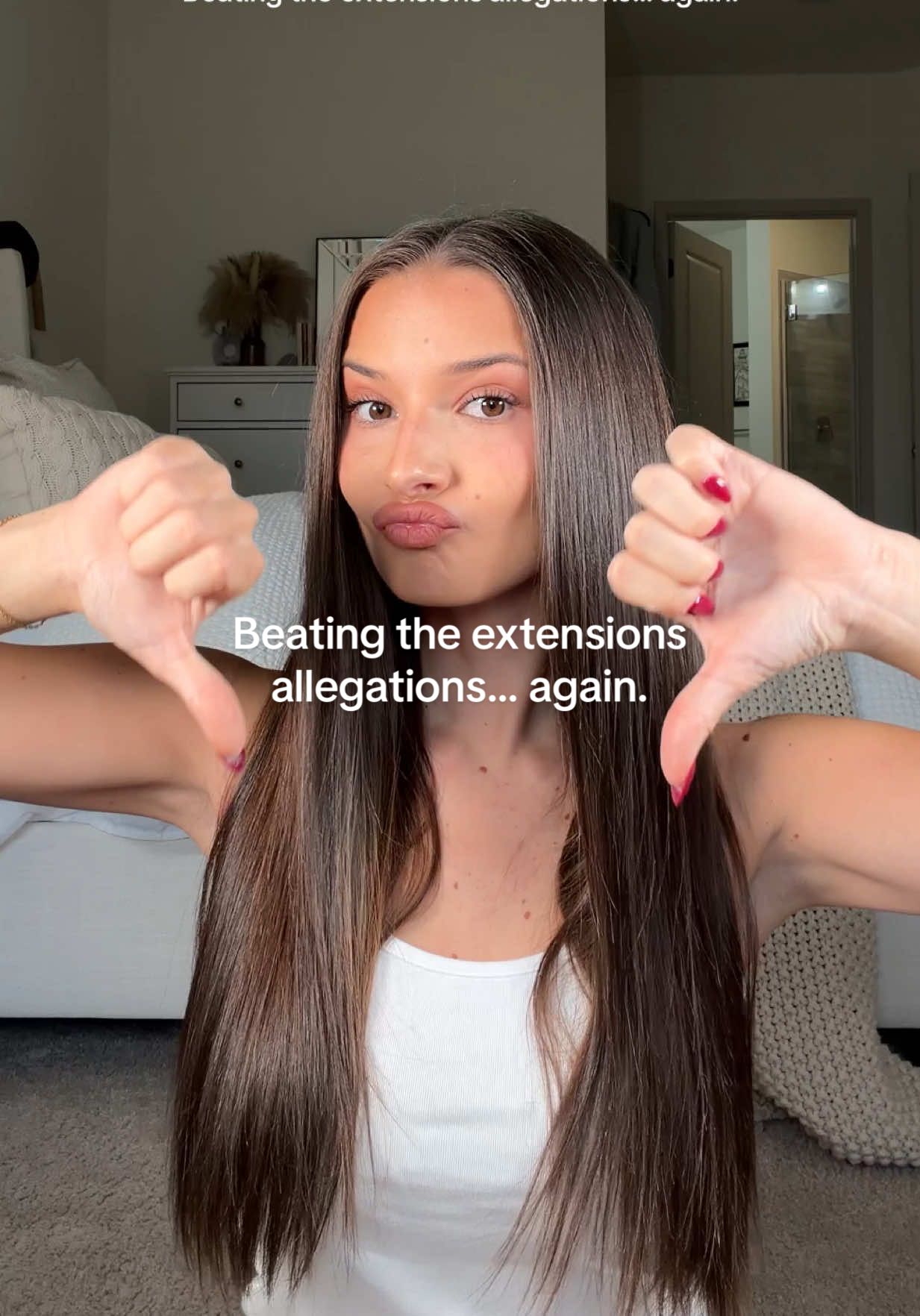 Replying to @...... Always having to beat the extensions allegations. My hair growth is 100% natural! no tape ins, no clip ins, no extensions. I share everything I do to grow, protect, and style my hair so it stays healthy and strong. If you’ve been wondering how to get long, silky, natural hair without extensions, this is proof it’s possible.  #hairgrowth #haircareforgrowth #naturalhaircare #healthyhair #hairgrowthtransformation 