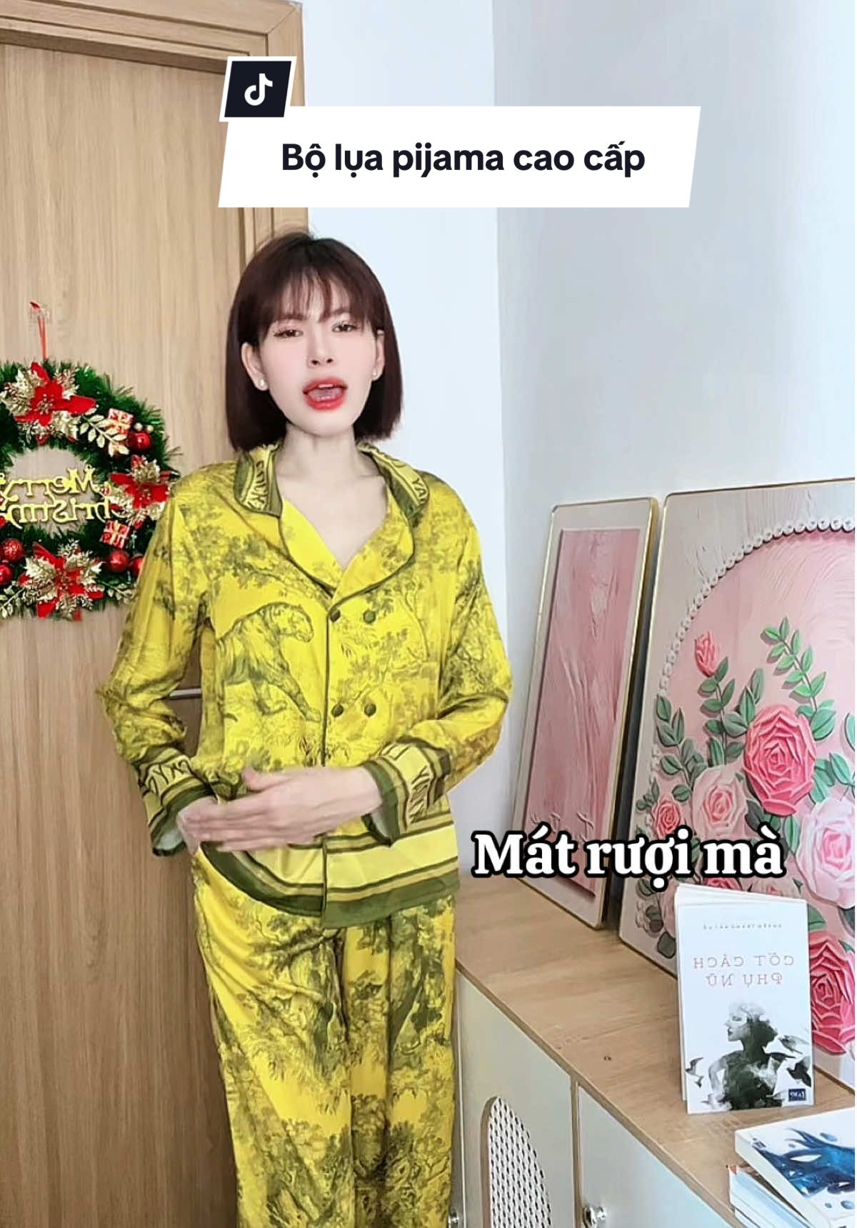 Bộ pijama lụa cao cấp #dongu #dongulua #dongulua #bongupijjama 