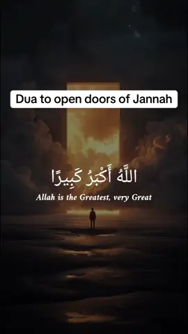 Dua to open doors of Jannah