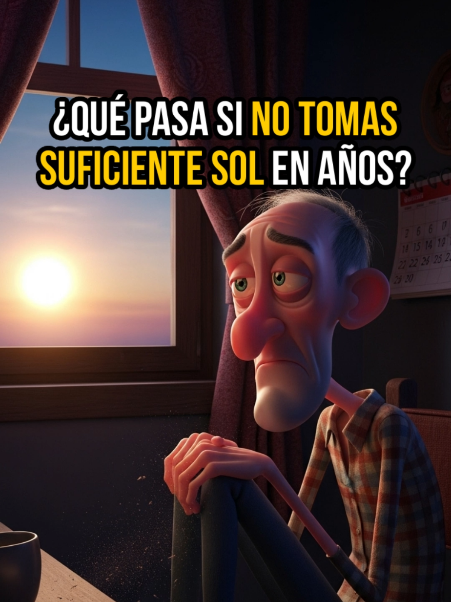 ¿Qué pasa si no tomas suficiente sol en años? #curiosidades #datoscuriosos #salud #interesante 