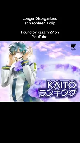 I really like this song and I hope it’s found #disorganizedschizophrenia #vocalost #vocaloidlostmedia #vocarank #kaito 