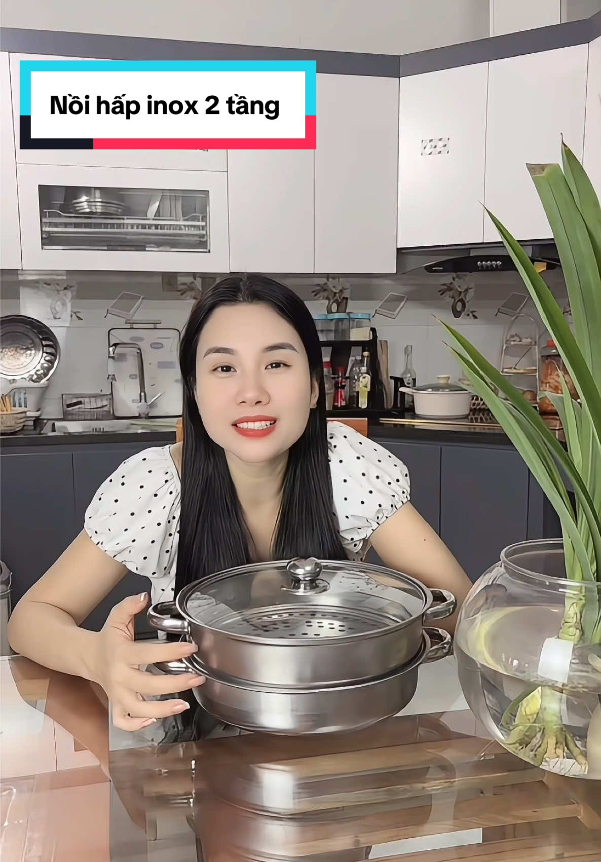 Nồi hấp inox 2 tầng 28cm #noihapinox #noihap2tang 