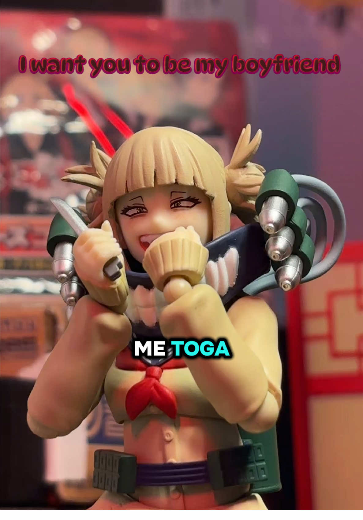 Toga being cringe  . credit by: @Matt Curtin  . #myheroacademia #shfiguarts #revoltech #stopmotion #actionfigures 