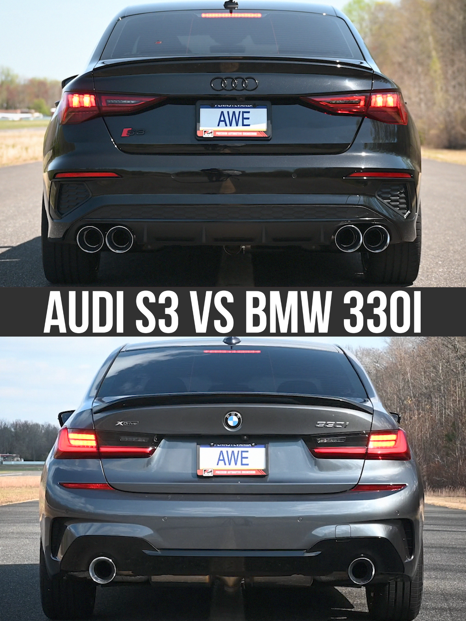 🔊 Audi or BMW – which soundtrack wins for you? Drop your pick in the comments! 👇  • AWE Touring Edition Catback Exhaust for Audi 8Y S3 ft. patented drone-canceling 180 Technology®  • AWE Touring Edition Axleback Exhaust for BMW G2X 330i/430i ft. patented drone-canceling 180 Technology® 📌 Get full details via AWE-TUNING.COM   #awetuning #aweehxaust #bmw #audi #s3 #330i