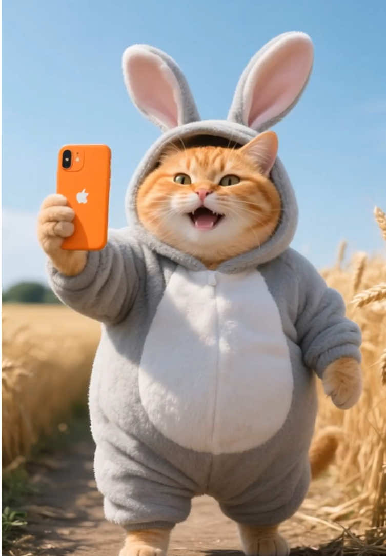 The rabbit is cheated by the orange cat.😂#ai #cat #aistory #VideoTube #funny 