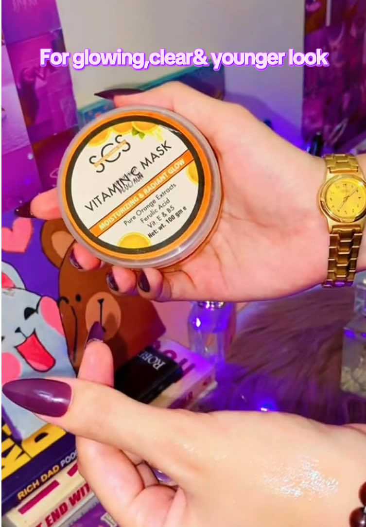 Imp note :best to use with its vit c facewash and serum for more better results also with our sunblock 🫶🏻💜 . . Dm for prices and details  Or direct contact on wtsapp mntioned in bio💜 . #thebeautycurves💜 #foryou #vitamincmask #vitaminC 