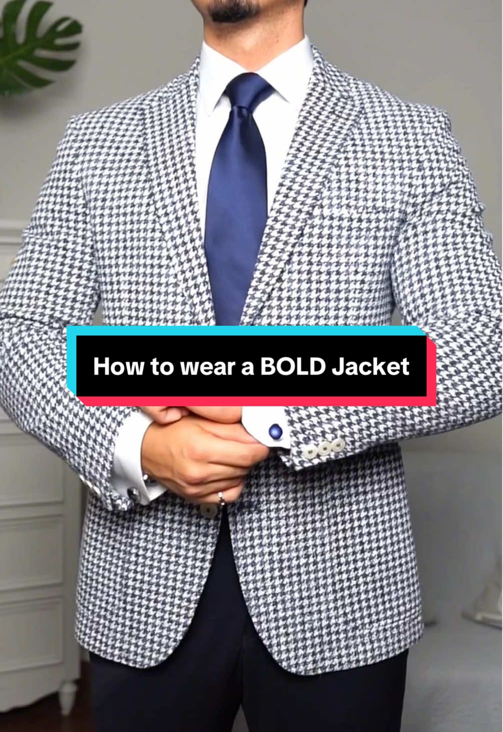 How to wear a bold pattern jacket #mensweartips #howtostyle #Blazer #fyp  #fashiontips 