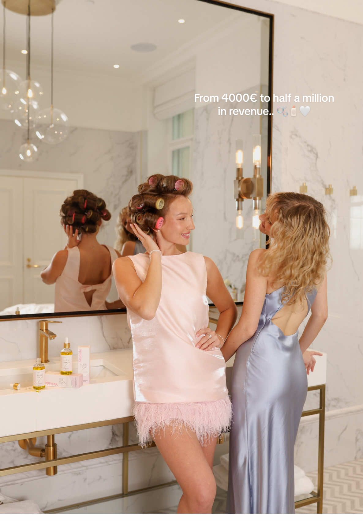 From 4000€ to half a million in revenue.. 🥹🫧🧴✨ #beauty #cosmetics #hairtok #beautybrand #founderstory 