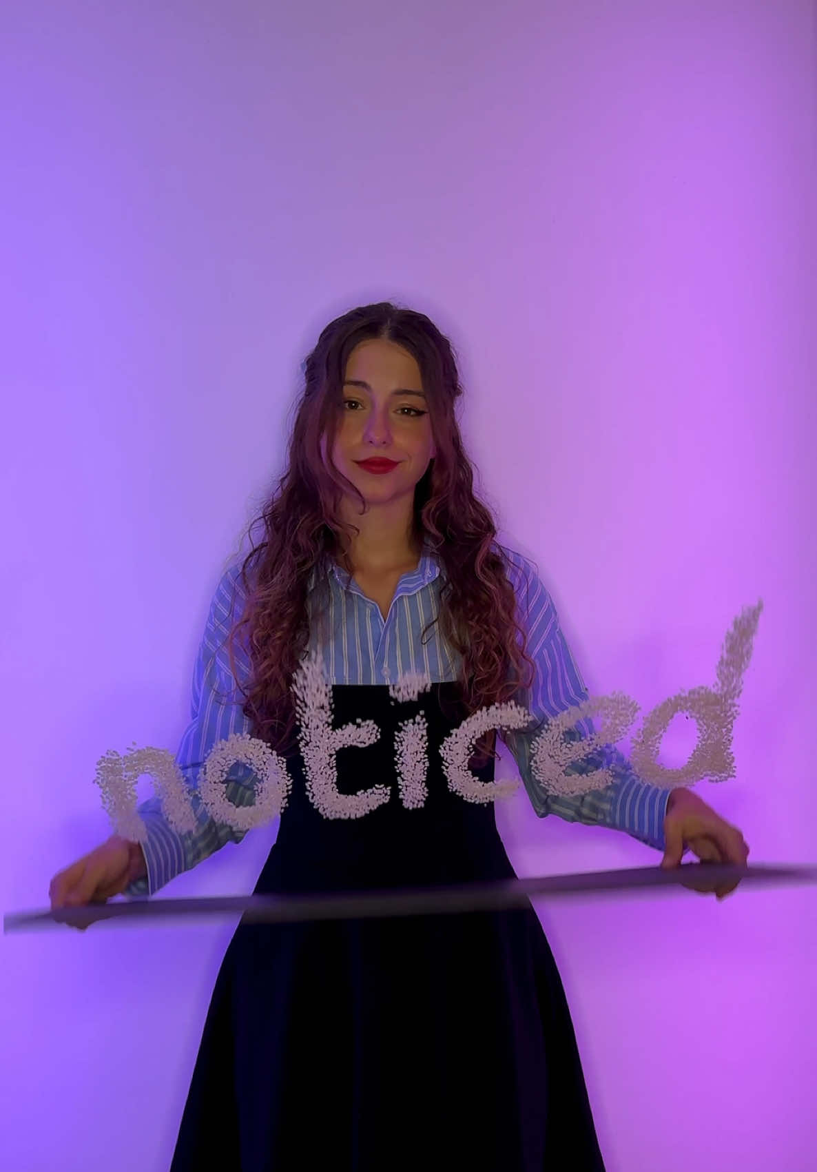 can’t figure out my mood👽@Fashion Nova  Items I used: 👕 Effortless Striped Shirt - Blue/combo 👗 Alena Halter Mini Dress - Black 👚 Janice Striped Polo Short Sleeve Top - Red/combo 👖 Dani Drop Waist Straight Leg Jeans - Medium Wash