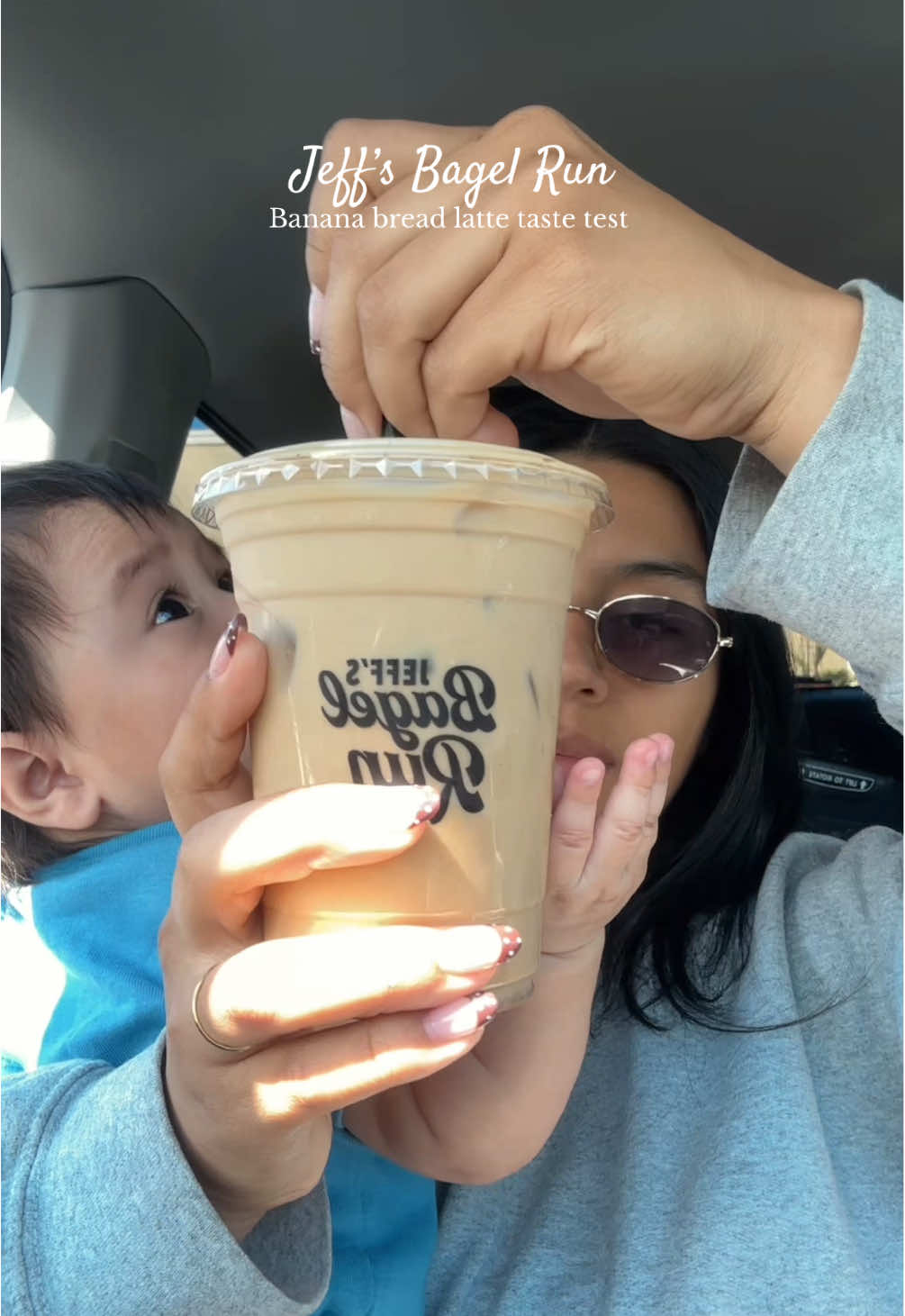 @Jeff’s Bagel Run so yummy tastes like pumpkin spice/chai fall vibe🍂🍌🤎🍞 #bananabreadlatte #coffeetiktok #coffeeshop #coffeetastetest #coffeerun 