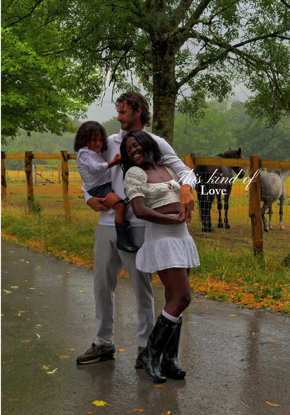Forever together rain or shine 🌧️🌂.  Suddenly life feels like we’re in a movie scene.  #couple #couplegoals #Love #autumn  