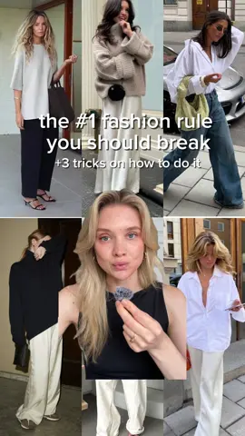 Can you wear oversized head-to-toe without looking shapeless and sloppy? Absolutely. Forget the old rule that you need to ‘balance’ baggy pieces with something fitted. In this video, I share 3 simple tricks to make oversized outfits look chic, elegant, effortless and feminine and get that quiet luxury look: mixing textures, using soft color palettes, and styling details like rolling sleeves, tucking, and highlighting wrists or ankles. You will look cool, modern, feminine and chic, all at once. Save this for inspiration and follow for more effortless style strategies #oversizedshirt #fashionrules #effortlesschic #simpleoutfitideas #baggyclothes 