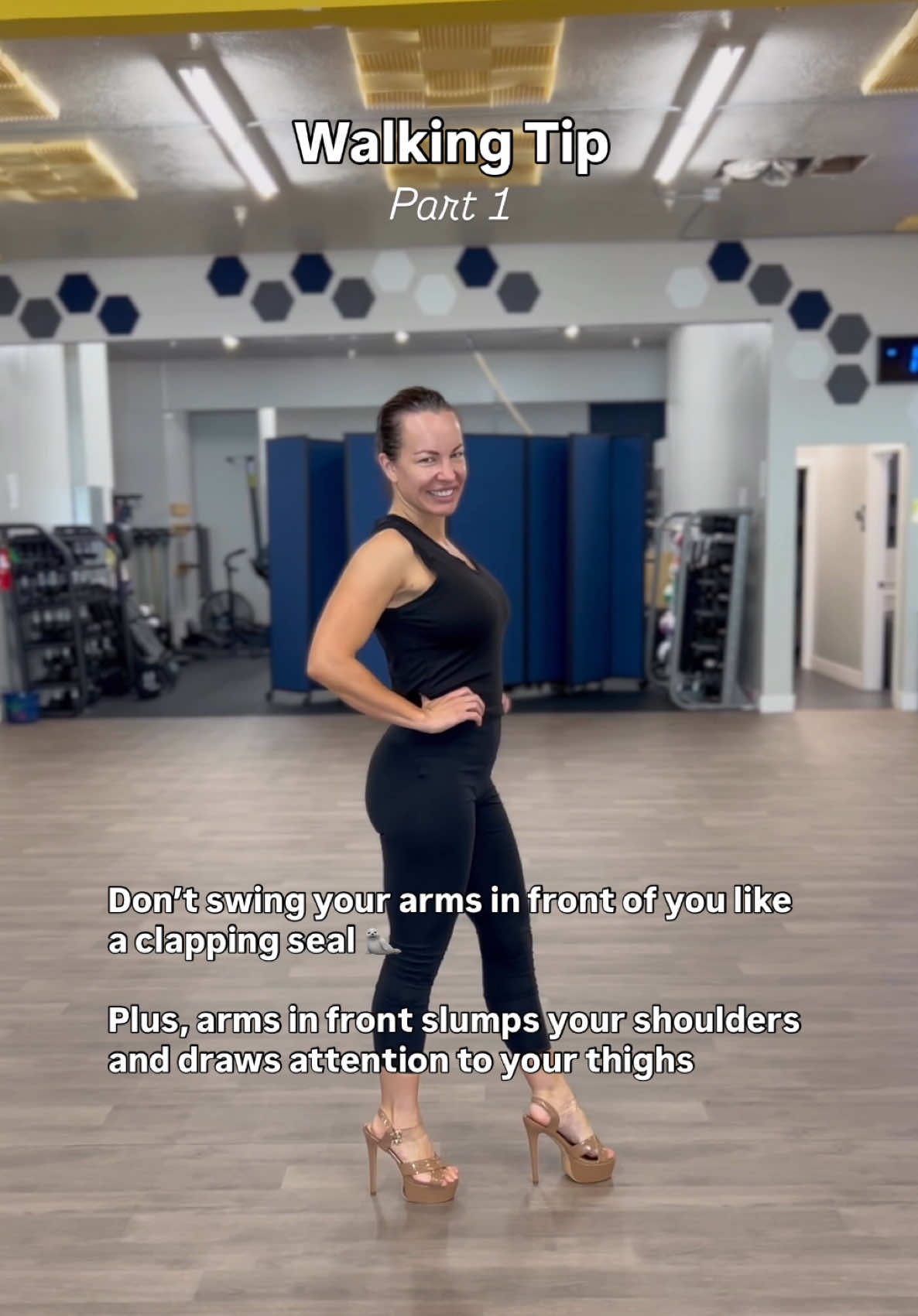 ✅ This is a walking tip for ANYONE… for male or for female, for business, for overall confidence, for the student walking down the school hallway, etc… not just for the pageant contestant. 👑  ♥️ You’re a human not a seal 🦭 ♥️ Don’t ruin your posture by swinging arms in front of you #walkingtip #walkwithme #modelingwalk #pageants #walkingcoach 