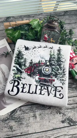 Unbox with me the Polar Express sweatshirt… your BELIEVE ticket to the North Pole 🚂🎟️ #polarexpress #christmas #2000snostalgia #christmasmovies #christmasgifts 