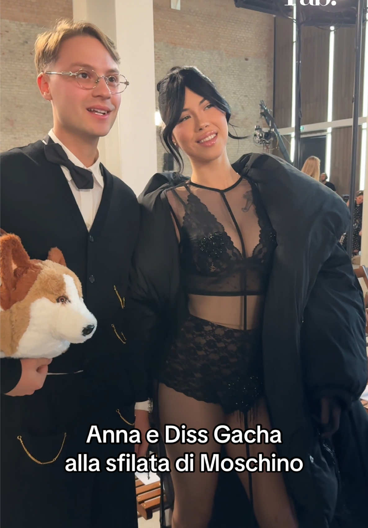 @ANNA insieme a @PRINCIPE DEL MISSISSIPPI XVIII da #moschino! #anna #annapepe #TikTokFashion #milanfashionweek 