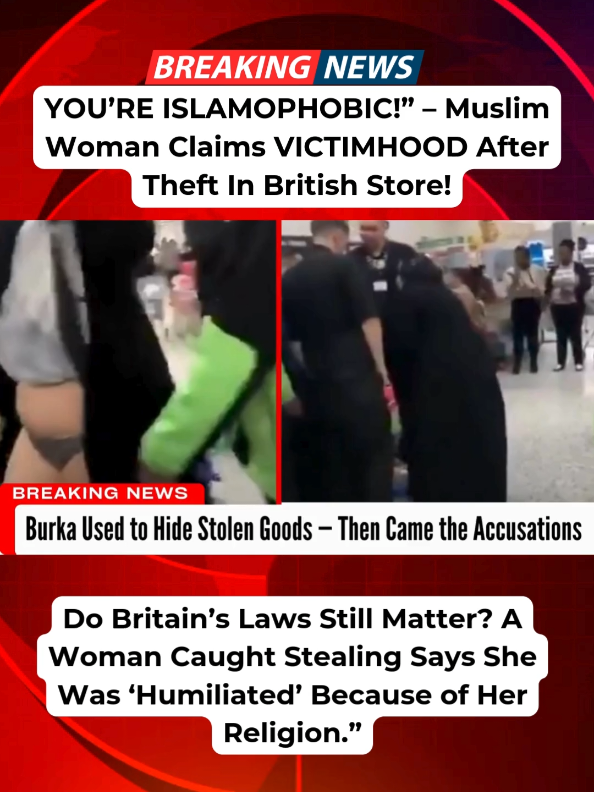 “YOU’RE ISLAMOPHOBIC!” – Muslim Woman Claims VICTIMHOOD After Theft In British Store! #UKNews #uknewstoday #UKbreakingnews #UKNews #britishpolitics 