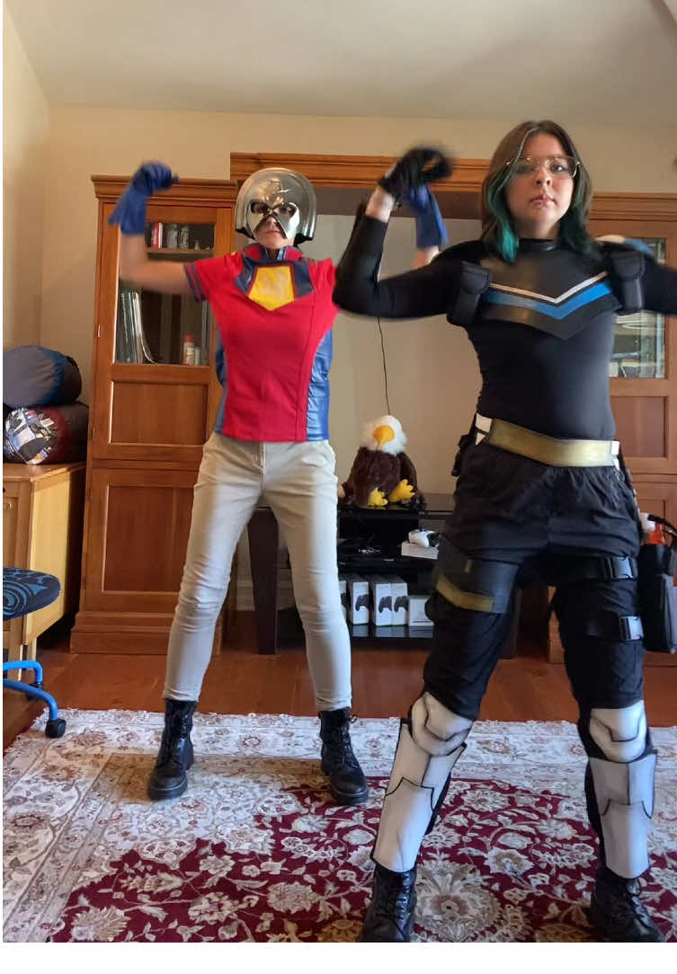 Peacemaker Thursday got us like 🕺🕺🕺 ☮️: @blammo  #peacemaker #peacemakercosplay #adrianchase #dwts #foxyshazam @John Cena @James Gunn 