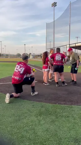 Ever seen someone walk past their future fiancé while he’s on one knee??😅😅. Honestly going to be a running joke for the rest of my life😂😂 #engaged #engagement #slowpitchsoftball #oops #iloveyou 