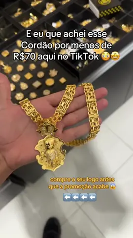 Cordão em Moeda Antiga na Promoção Limitada com Frete Grátis 🇧🇷 #fyp #ninoabravanel #cordão #moedasntiga #tiktokshop 