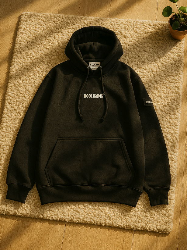rekomendasi HOOLIGANS Hoodie Bold Scott Black yang nyaman dipakai #hoodie #hooligans #fyp #jaket #sweater 