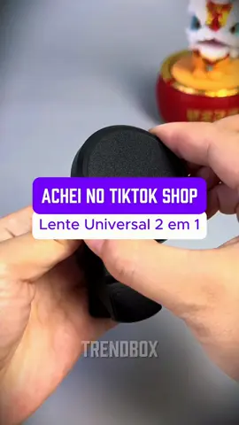 Lente Universal 2 em 1 #camera #lente #tiktokshop #promocao #achadinhos 