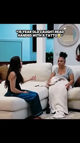 She got caught read handed 😳 tatto at 15 tho😳 #parents #daughter #crazy #disrespectful #tatto 