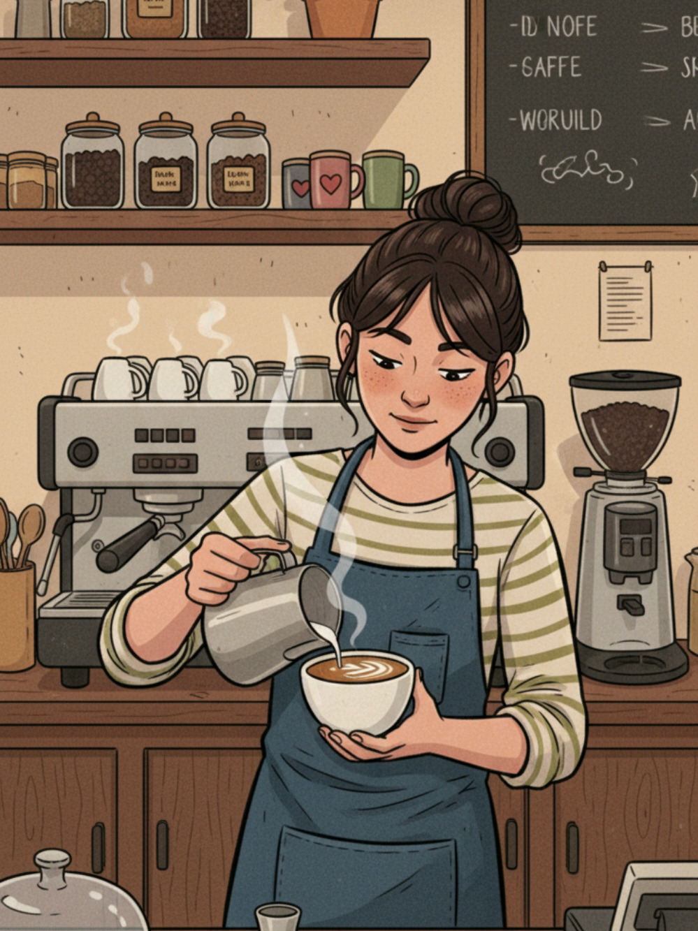 Latte art, sandcastles, mountain views, and cozy reading spots! ☕🏖️⛰️ Learn how to use prepositions and present continuous to perfectly describe a picture. Can you describe your favorite place right now? Tell us below! 👇 #learnenglish #esl #vocabulary #englishlesson #englishspeaking