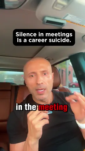 Silence in meetings are not safety. It's a career suicide. Speak up. #meetings #teammeetings #careeradvice #careerhacks 