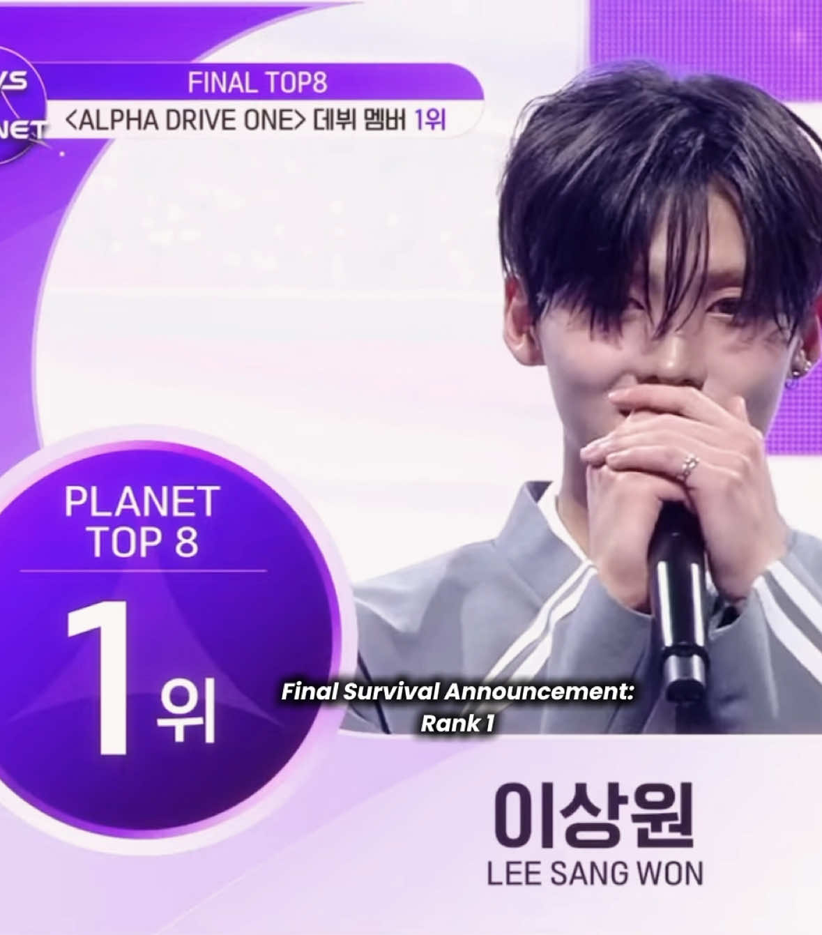 HE MAINTAINED TO BE 1ST SINCE THE BEGINNING CONGRATULATIONS SANGWON 😭👏🏻❤️ #leesangwon #sangwon #boys2planet #이상원 #보이즈플래닛 