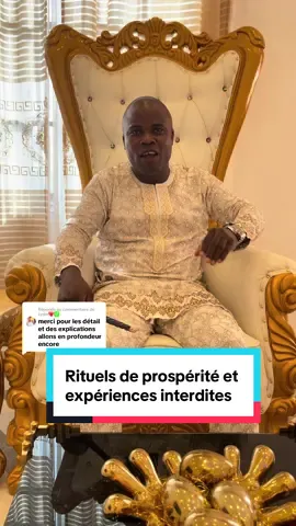 Réponse à @Lydie❤️✅ Rituels de prospérité et expériences interdites #rituels #astuce #richesse #spiritualité #africaine @Retour aux sources @Foyer heureux 