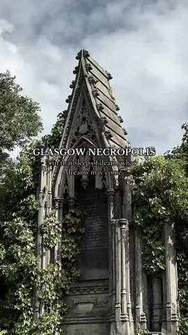 The cemeteries in Scotland were breathtaking, but I fell in love with the Glasgow Necropolis. I loved the overgrown graves and the way nature was reclaiming some of the stones.  #glasgownecropolis #cemeterytok #spookytravel #cemeteryexploring 