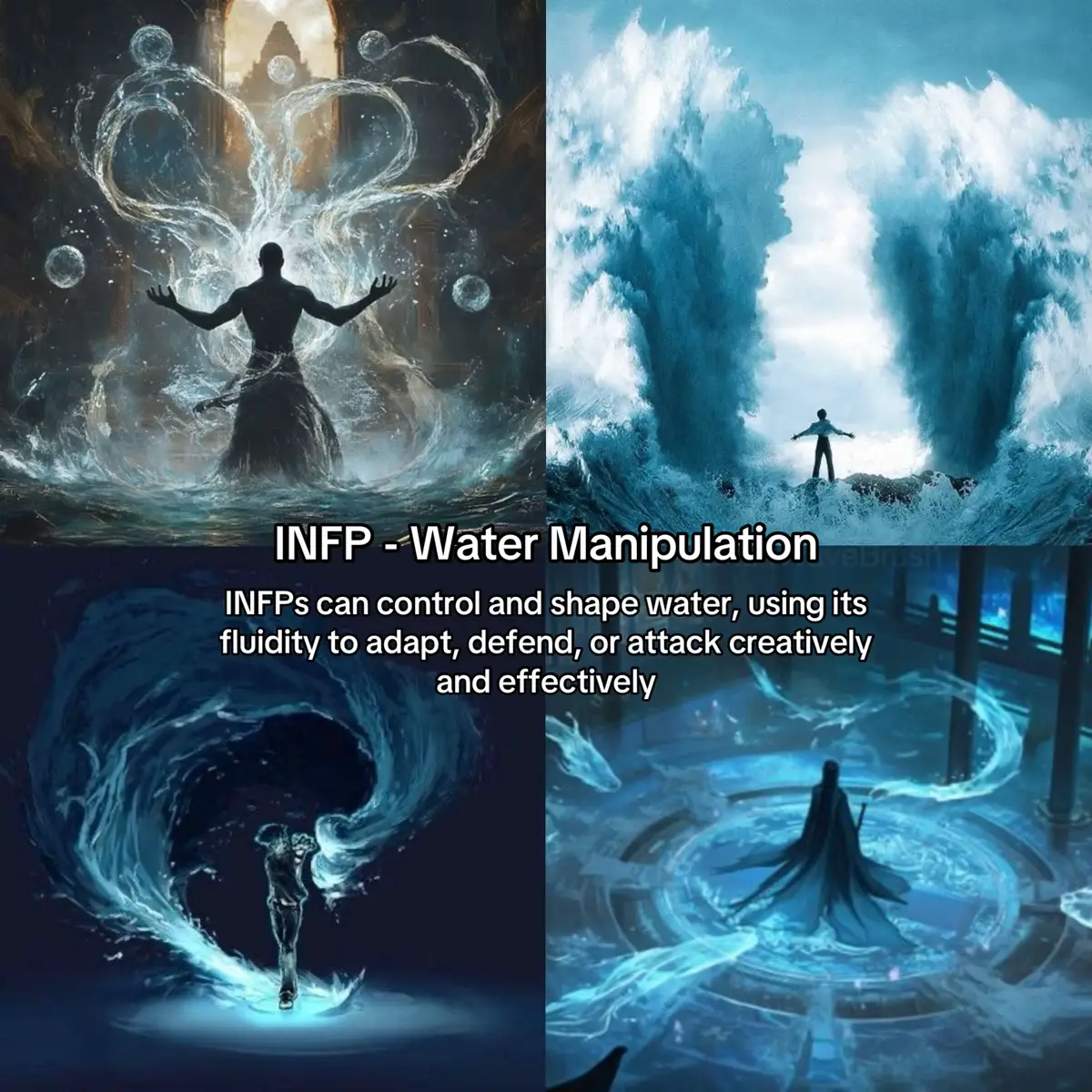 MBTI types as superpowers ✨#infp #estj #enfp #intj #mbti 