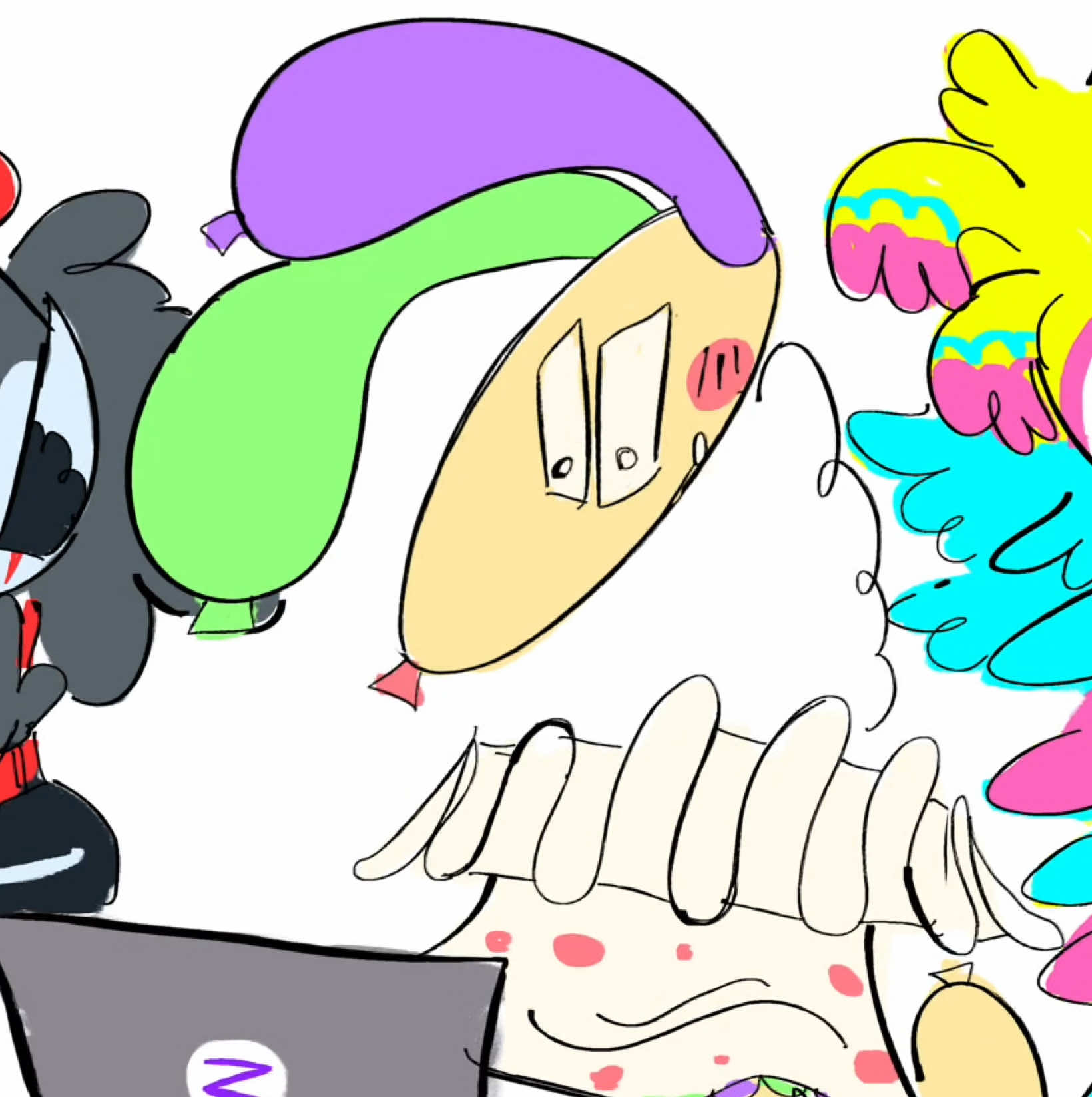 i didnt draw blots gloves just for this #dandysworld #circustriodandysworld #dandysworldlooey #dandysworldyatta #dandysworldblot 