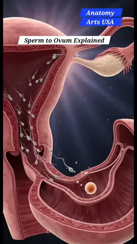 sperm to ovum explained #fertilization #pregnant #fyppppppppppppppppppppppp #anatomy #fetus 