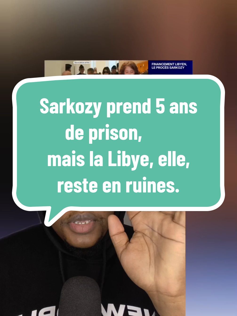 Sarkozy prend 5 ans de prison,        mais la Libye, elle, reste en ruines. #francetiktok🇨🇵 #francetiktok🇫🇷 #libyatiktok🇱🇾 #francetiktok 