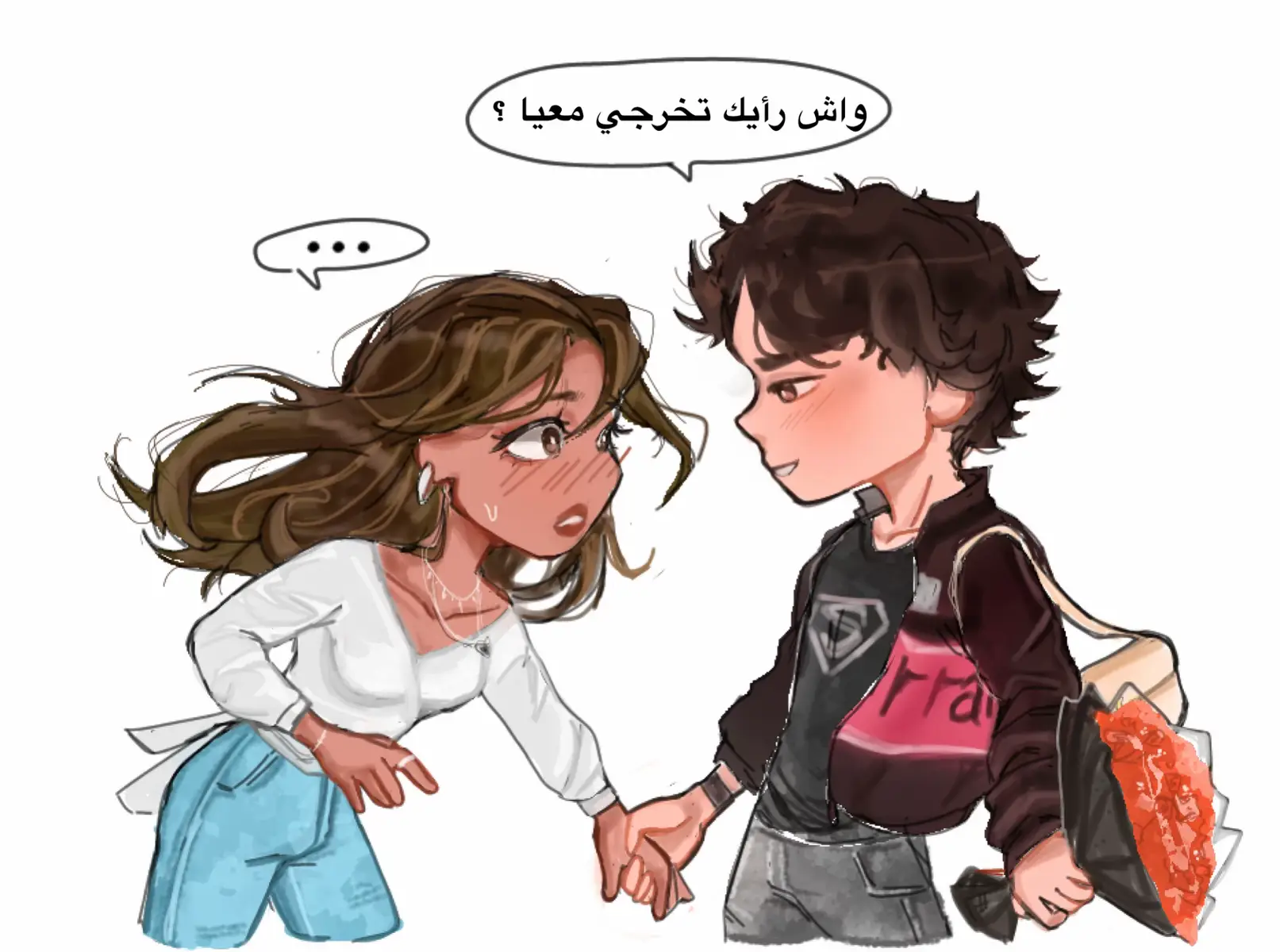 This Drewings are real & inspired from real life events that happened to me personally 😭✨🫶🏻 Ughhhhh I want this to go viral soooo badddddddd cuz it’s sooo goood #fyp #dz #couplegoals #relatable #الشعب_الصيني_ماله_حل😂😂  @illsou.Dz 