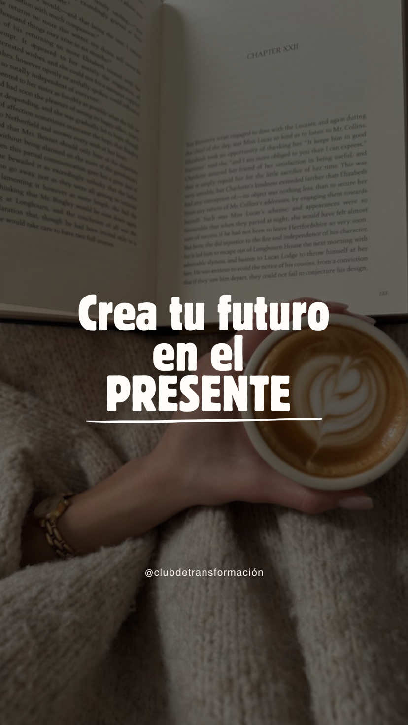 ¿Qué estás haciendo hoy por tu futuro?  Tu presente es el único lugar donde tienes poder para crear tu futuro. ✨ Siembra hoy los hábitos que quieres cosechar mañana.  #crecimientopersonal #motivationalvideo #reflexion #mentalidad #exito 