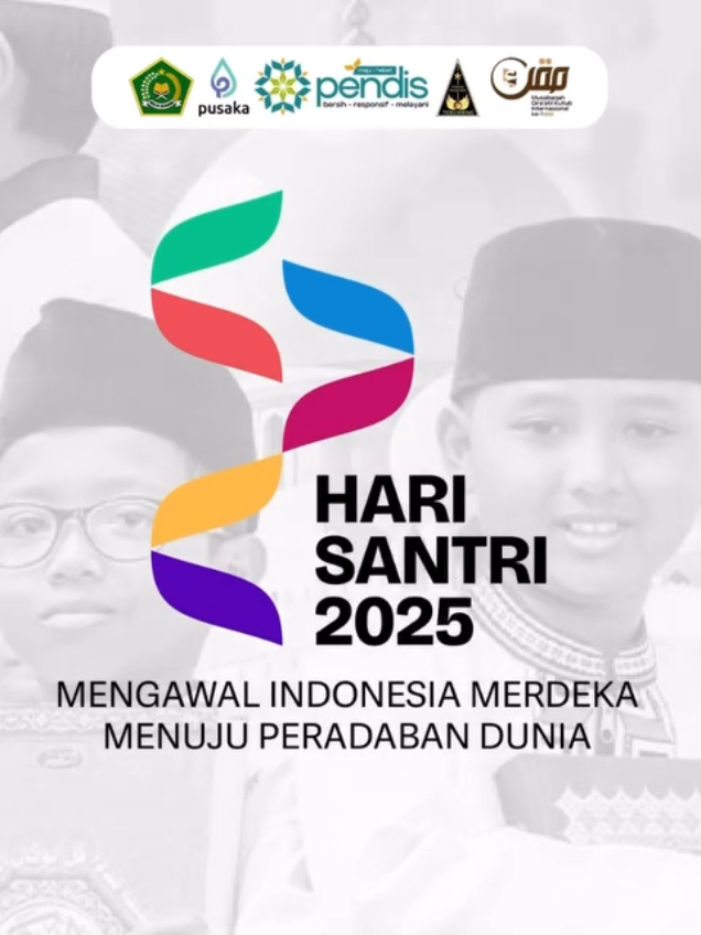 Logo Hari Santri 2025 Resmi diluncurkan di Pp Tebuireng Jombang pada tanggal 22 September 2025. Dengan tema “Mengawal Indonesia Merdeka Menuju Peradaban Dunia”, logo Hari Santri 2025 menggambarkan semangat santri dalam menjaga tradisi, merawat negeri, sekaligus mengawal peradaban dunia.  Mari sebarkan semangat Hari Santri 2025 ke seluruh penjuru negeri! Unduh logo resmi melalui website Kemenag atau dibio 📹 Instagram  @pendidikanpesantren #harisantri2025  #mengawalindonesiamerdeka  #logoharisantri  #santriuntukbangsa  #pendidikanpesantren 